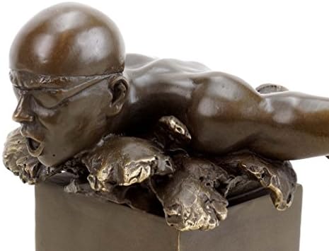 Kunst Ambiente Swimmer Bronze Sculpture - Signed Martin Klein