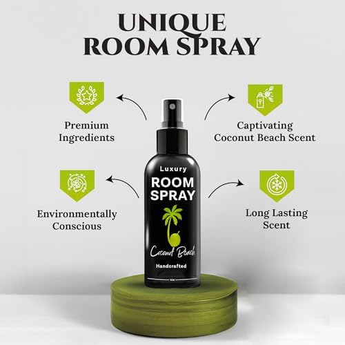 Luxury Room Air Freshener Spray - 34oz Coconut Beach 2-Pack