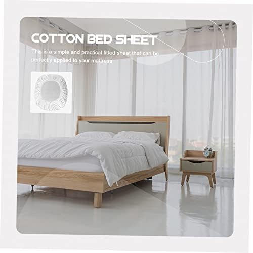 Luxshiny Queen Size Cotton Sheet Protector Fitted Bed Sheet