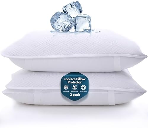 GML Summer Cool Ice Pillow Protector Set of 2