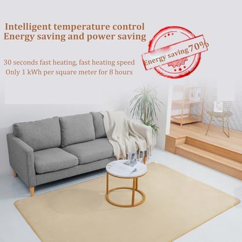 Heated Area Rug with Timer and Overheat Protection