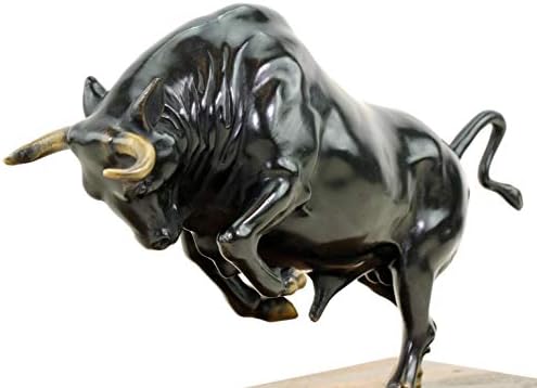 Limited Bronze Bull Sculpture on Old Ship Plank - Wall Street Stock Exchange Statue