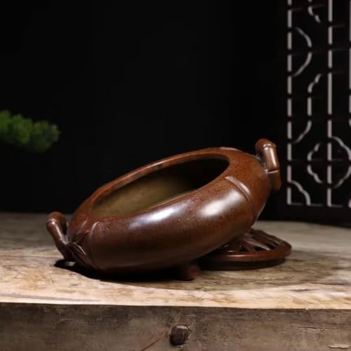 Julrybox Chinese Zen Copper Incense Holder Decor Kit