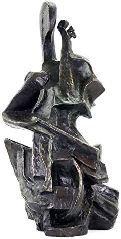 Kunst Ambiente Cello Player Bronze Statue - 47cm