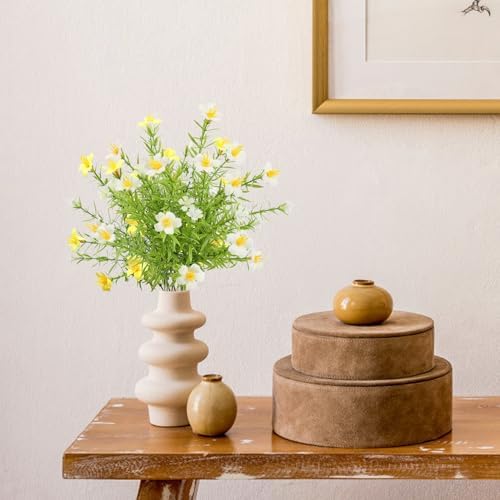 IUIBMI Artificial Daisy Flowers 6 Bundles 1378 Inch Decor Set