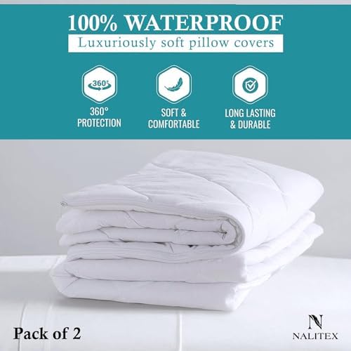 Nalitex Waterproof Pillow Protector 2 Pack
