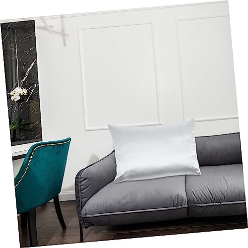 2PCS Ice Silk Pillow Covers with Zipper Design