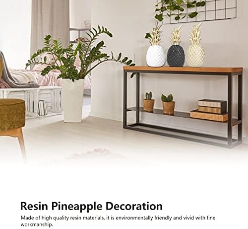 Natudeco Resin Gold Pineapple Desk Decor
