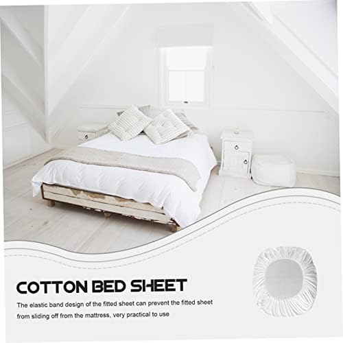 Luxshiny Queen Size Cotton Sheet Protector Fitted Bed Sheet