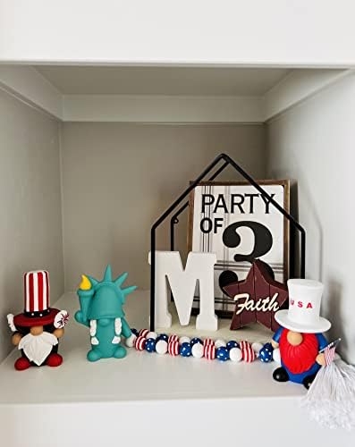 Madanar 3-Piece Independence Day Resin Gnome Set