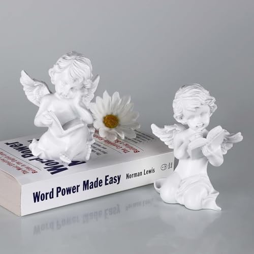 Goetland Cherub Angel Figurines Set of 2 Garden Decor