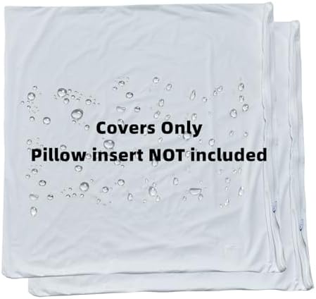 Kingnex Waterproof Featherproof Pillow Protectors 18x18 2 Pack