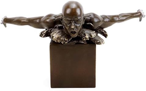 Kunst Ambiente Swimmer Bronze Sculpture - Signed Martin Klein