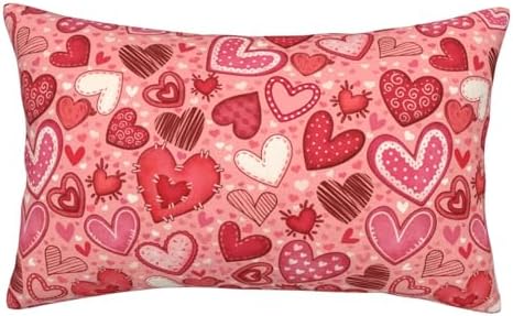 Valentines Pillow Case 20x30 Inches Soft Zipper Cover