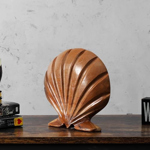 JOLLYMER Seashell Teak Sculpture 79x87x16
