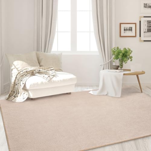 FlyDOIT 4x6 Ivory Memory Foam Rug