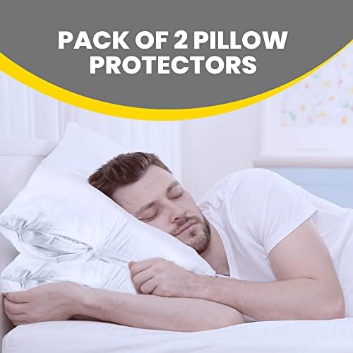 Pacific Linens Pillow Protector 2 Pack Queen Size 1