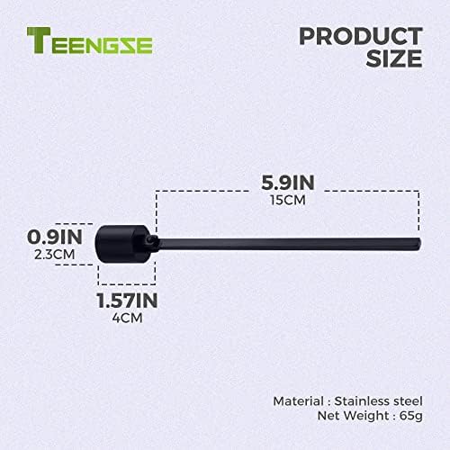 Stainless Steel Candle Snuffer - 59 Inch Long Handle Black