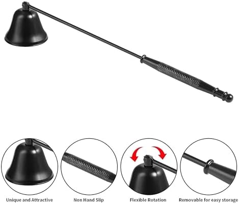 Elegant Candle Snuffer with Swivel Bell Design