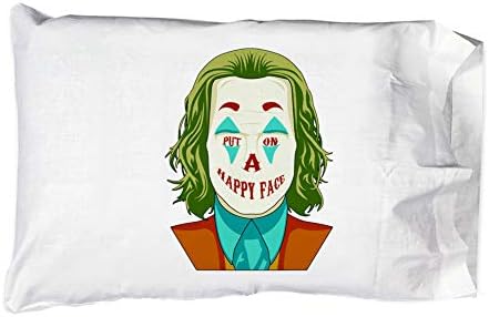 Hat Shark Pillow Case - Clown Face Green Hair 20x30