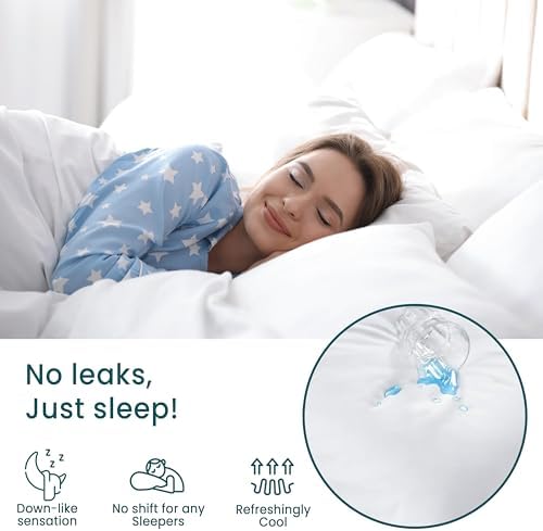 Waterproof Pillow Protectors Set of 4 with Zipper