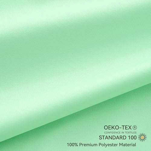 JELLYMONI Pillow Protectors Set of 2 Waterproof Zippered Light Green