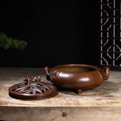 Julrybox Chinese Zen Copper Incense Holder Decor Kit