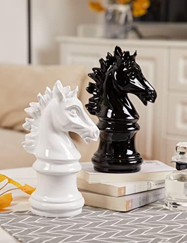 NENBOLEC Chess Decor Sculpture 10 Inch Polyresin Statue