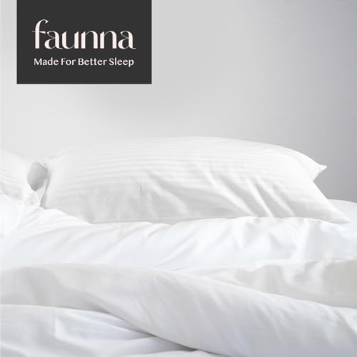 FAUNNA 600TC Cotton Pillow Protectors 2 Pack Toddler Size 13x18