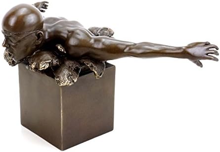 Kunst Ambiente Swimmer Bronze Sculpture - Signed Martin Klein