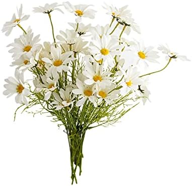 Artificial White Daisies Flowers for Outdoor Decor