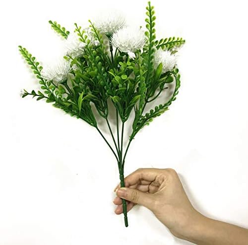 CATTREE Artificial Dandelion Plants 4 Pack White