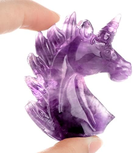 Artistone 3 Purple Amethyst Unicorn Statue
