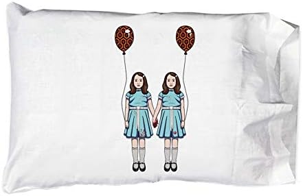 Hat Shark Pillow Case - Creepy Hallway Twins Horror Movie Parody