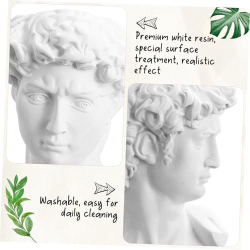 Cabilock Greek Statue David Heads Planter Resin Sculpture