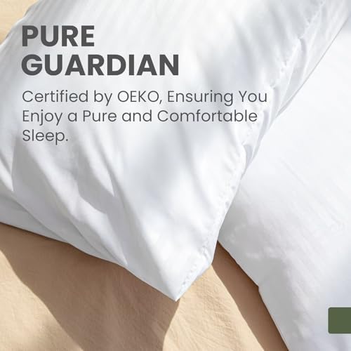 Fairpeak Queen Pillow Covers with Zipper 4 Pack 20x30