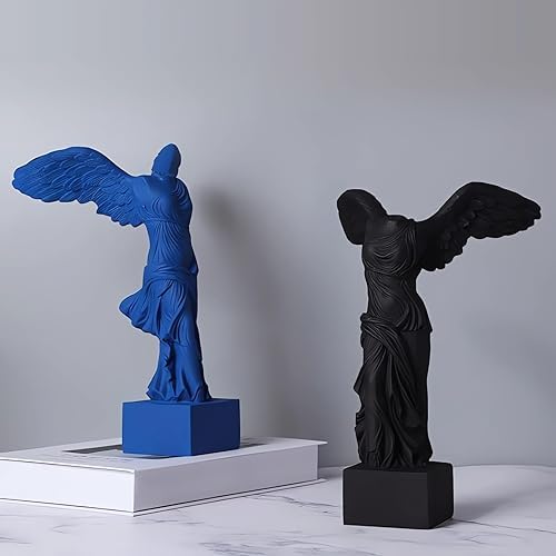 YUEOECOR Greek Winged Victory Statue 96in Blue