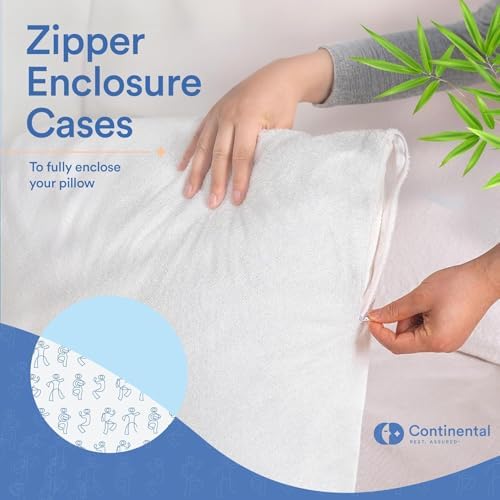Continental Bedding Bamboo Pillow Protectors Set of 2
