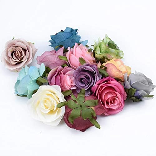 Retro Artificial Silk Roses Decor Wall Wreath