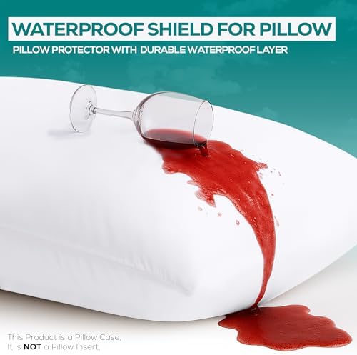 Utopia Bedding Pillow Protectors 2-Pack 18x18 Inches