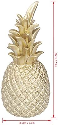 Natudeco Resin Gold Pineapple Desk Decor
