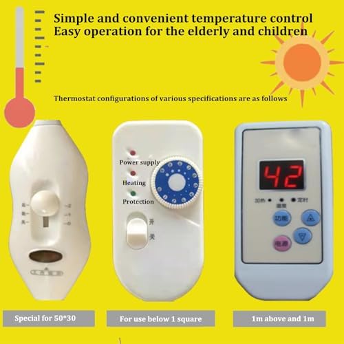 Jidanmian Graphene Heated Rug with Timer and Waterproof Design