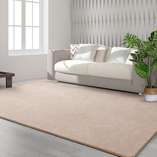 FlyDOIT 4x6 Ivory Memory Foam Rug