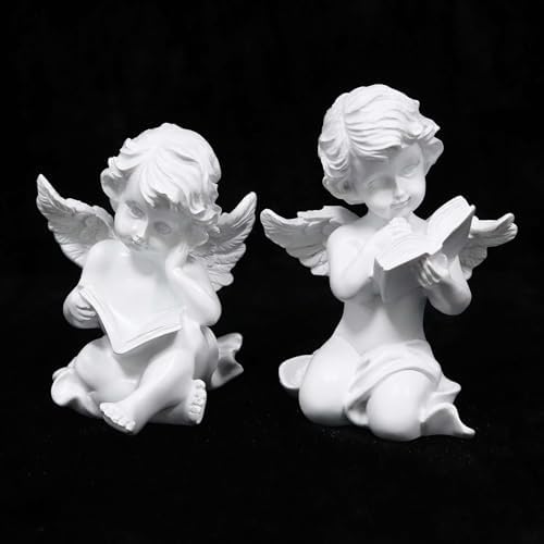 Goetland Cherub Angel Figurines Set of 2 Garden Decor