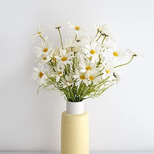 Artificial White Daisies Flowers for Outdoor Decor