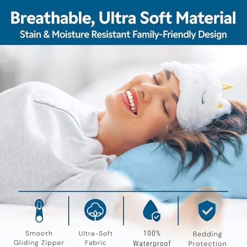 Guardmax Jersey Pillow Protector 2 Pack Queen Size 20x30