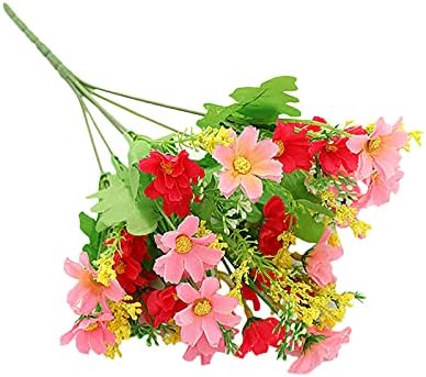 Aubatece Mini Roses Artificial Flowers for Home Wedding Decor