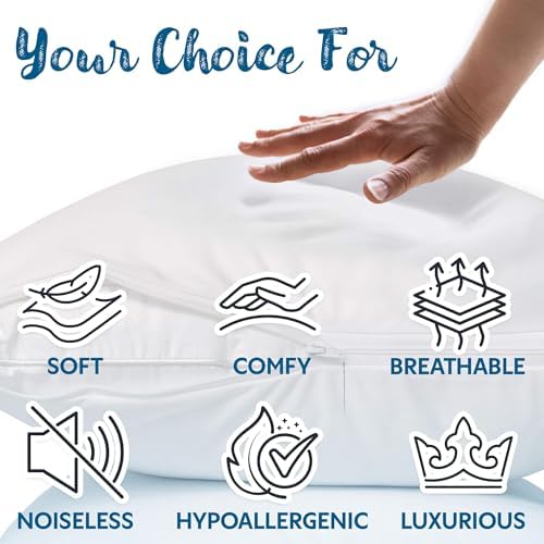 Guardmax Jersey Knitted Pillow Protector - 4 Pack Queen Size 20x30