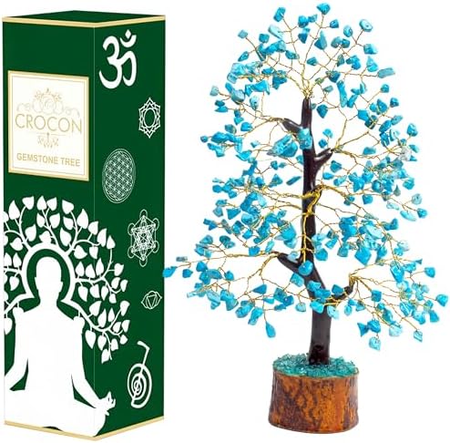Crocon Turquoise Money Tree Feng Shui Decoration
