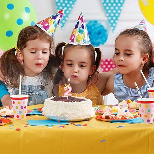Nuanchu Pink Number 2 Birthday Candle Topper for Cake